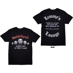 Motorhead - Lemmy's Lounge Uni Bl T-Shirt i gruppen MERCHANDISE / T-shirt / Hårdrock hos Bengans Skivbutik AB (5593185r)