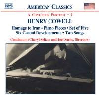 Cowell Henry - Piano Chamber & Vocal Works 2 i gruppen VI TIPSAR / Julklappstips CD hos Bengans Skivbutik AB (612790)