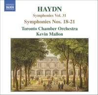 Haydn - Symphonies Nos. 18-21 i gruppen VI TIPSAR / Julklappstips CD hos Bengans Skivbutik AB (621302)