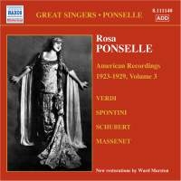 Rosa Ponselle - American Recordings Vol 3 i gruppen Externt_Lager / Naxoslager hos Bengans Skivbutik AB (650067)