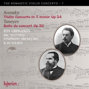 Arensky / Taneyev - Romantic Violin Concertos i gruppen Externt_Lager / Naxoslager hos Bengans Skivbutik AB (695088)