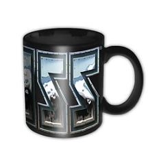 Kiss - Kiss Chrome Logo Black Boxed Mug (German