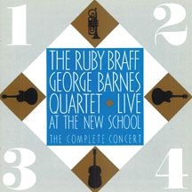 Braff Ruby & George Barnes - Live At The New School i gruppen CD / Jazz/Blues hos Bengans Skivbutik AB (2370100)