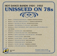 Various - Unissued On 78S Hot Dance Bands 1924-1932