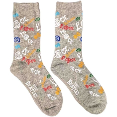 The Beatles - Love Uni Grey Socks (Eu 40-45)