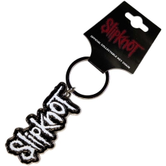 Slipknot - White Logo Black Border Keychain