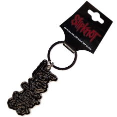 Slipknot - Black Logo Black Border Keychain