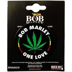 Bob Marley - Leaf Pin Badge
