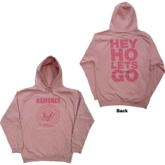 Ramones - Hey Ho Seal Uni Pink Hoodie 