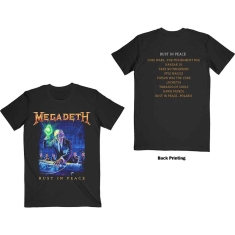 Megadeth - Rust In Peace Tracklist Uni Bl T-Shirt