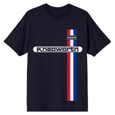 Oasis - Knebworth Vertical Stripe Navy T-Shirt