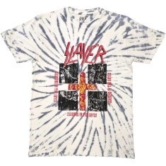 Slayer - Quad Seasons Uni Wht Dip-Dye T-Shirt