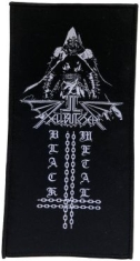 Hellbutcher - Patch Black Metal Inverted Cross  (