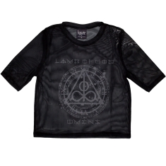 Lamb Of God - Omens Clock Lady Bl Mesh Crop Top