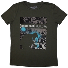 Linkin Park - Meteora Drip Collage Lady Green T-Shirt