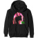 Billie Eilish - Neon Shadow Pink Uni Bl Hood: S Billie Eilish - Neon Shadow Pink Uni Bl Hood: S