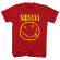 Nirvana - Yellow Happy Face Uni Red Nirvana - Yellow Happy Face Uni Red