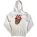 Rolling Stones - Leopard Tongue Uni Wht Hoodie Rolling Stones - Leopard Tongue Uni Wht Hoodie