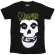 Misfits - Skull & Logo Uni Bl T-Shirt Misfits - Skull & Logo Uni Bl T-Shirt